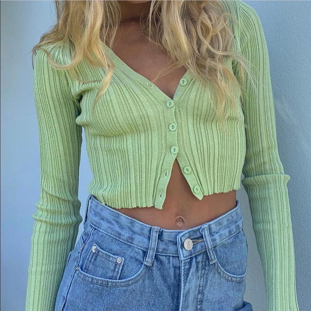 Princess Polly Green Sweater